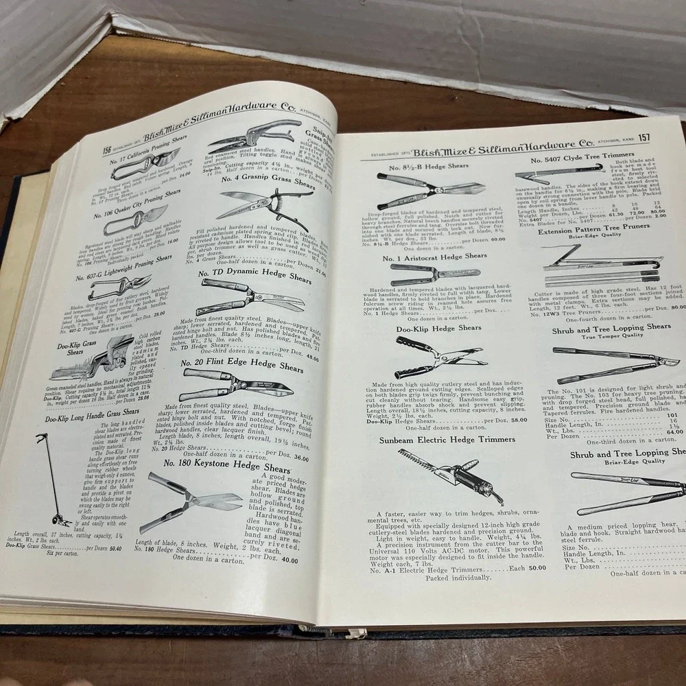 Blish, Mize & Silliman Hardware Catalog No 50 1950 Atchison Kansas Vintage